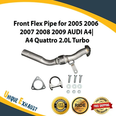 Front Flex Pipe for 2005 2006 2007 2008 2009 AUDI A4|A4 Quattro 2.0L Turbo - Image 1 of 4