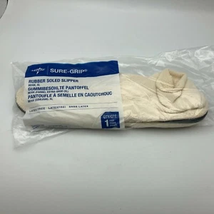 Gummisohle Hausschuhe Medline Sure Grip beige XL ein Paar fabrikversiegelt neu - Bild 1 von 12