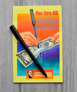 Tour de magie "PEN THRU BILL" avec matériel et instructions - Photo 1/1