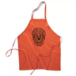 100% Polyester Aprons for Women & Men Skull Style B Halloween Housewarming Gifts - Picture 1 of 8