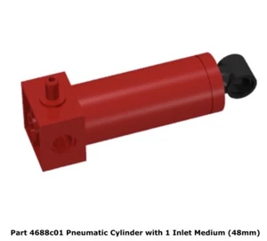 Lego 1x 4688c01 Cilindro Neumático Rojo con 1 Entrada Mediana (48mm) - Imagen 1 de 1