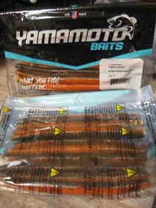 20 Yamamoto Fishing Baits 5" Senko Worms 9-10-956 Watermelon Copper Orange Red - Picture 1 of 4