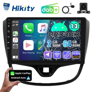 Radio de coche DAB+ 2+64GB CarPlay Android 13 para Opel Karl 2015-2019 GPS NAVI WIFI - Imagen 1 de 17