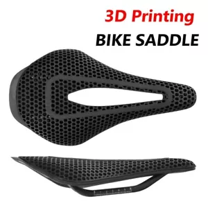 3D printed bicycle road saddle – ultralight, carbon with TPU surface, 265x140mm - Picture 1 of 10