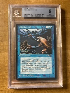 Magic The Gathering ✨TIDAL CONTROL✨ Alliances BGS 9 MINT Rare 1996 Reserve List - Picture 1 of 2