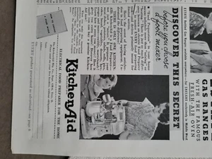 1936 Kitchen Aid mixer electrical food preparer for home vintage ad - Picture 1 of 1
