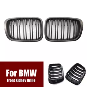 Rejilla de riñón delantera ABS negra mate para BMW Serie 3 E46 (4 puertas) 1998-2001 - Imagen 1 de 4