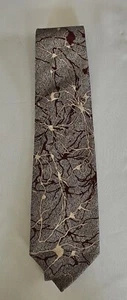 NWT CDC Infectious Awareables NEURONS Neck Tie Multicolor 100% silk 58" - Picture 1 of 4