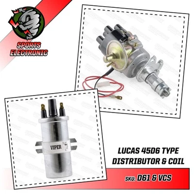 Austin Jaguar Daimler Electronic Distributor Viper Non Ballast Coil 6 Cyl engine - Image 1 of 4