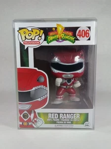 FUNKO Pop! 2016 Mighty Morphin Power Rangers Red Ranger 406 W/PRO - Picture 1 of 1