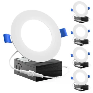 Sunco 4 Zoll Einbauleuchten, Slim Canless Deckenbeleuchtung, 650 LM, 10W (60W... - Bild 1 von 6