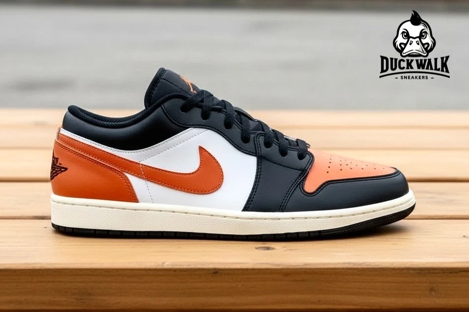 Nike Air Jordan 1 Zapatos Bajos Negro Estrella de Mar Blanco 553558-081 Para hombres Multi Talla NUEVO Foto 1 de 4