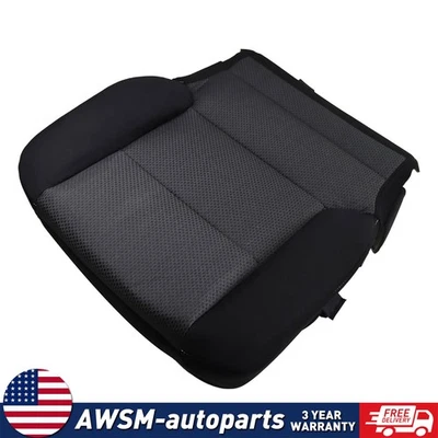 Driver Bottom Cloth Seat Cover Black For 2014-2019 Chevy Silverado 1500 2500HD - Изображение 1 из 4