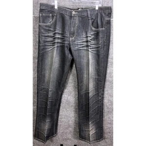 RAWBLUE Premium RB Jean Denim Vintage Jeans Mens 40/32 Black Wash Distressed - Picture 1 of 8