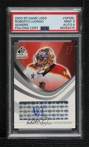 2003-04 SP Game Used Edition Signers Roberto Luongo #SPS-RL PSA 9 MINT Auto HOF - Picture 1 of 3