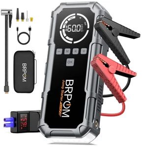 BRPOM Avviatore Batteria Auto con Compressore 160 PSI 8000A 26800 mAh Avviatore - Foto 1 di 24