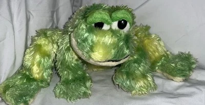 🐸🐸Ganz Plush Toy Lime Green Frog Cheektowaga Stuffed Animal  10"  Frog - Image 1 of 4
