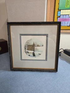 P. Buckley Moss Signed And Numbered Print "Skating Hour" L.E. 770/1000 - Picture 1 of 10