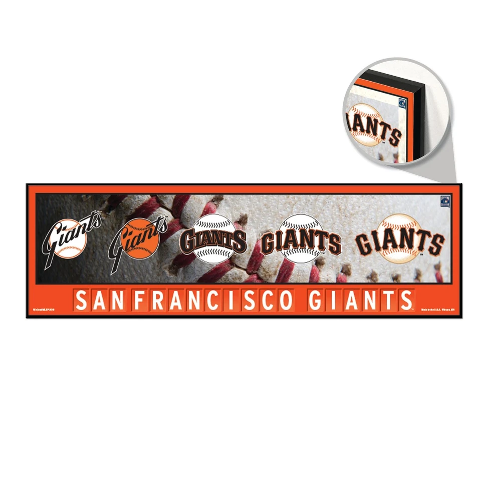 Letrero de los Gigantes de San Francisco 9x30 Wood Evolution Foto 1 de 1