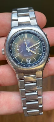 Cronógrafo HEUER DAYTONA Cal. 12 Ref. Reloj vintage 110.203B esfera tropical Foto 1 de 4