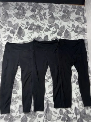 DANSKIN Leggings Sz M Black  Lot Of 3 Styles 9388, 9679, 9274B - Image 1 of 4