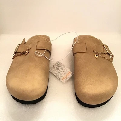 Mudd KYLIE-248L Casual Round Toe Mules Cork Footbed Womens Shoe Size 5.5M New - Image 1 of 4