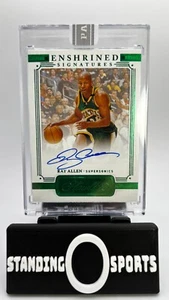 2020-21 Flawless Enshrines Signatures Ray Allen HOF AUTO 1/1 White Box SONICS - Picture 1 of 3
