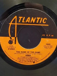 ABBA 7" 45 RPM "The Name of the Game" & "I Wonder" VG+ Condition - Picture 1 of 2