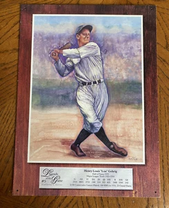 Lou Gehrig Legends of the Game #5 Collectors Series Metal Sign 16x12 - Picture 1 of 9