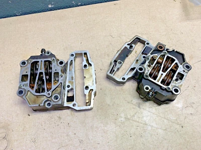 1992 HONDA SHADOW 1100 HEAD CAM ROCKER COVERS (CHARRED) - Image 1 of 4