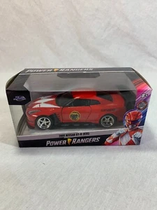 MM Power Rangers - Jada Rides Die-cast Car rojo 2009 Nissan GT-R R35 nuevo en caja - Imagen 1 de 6