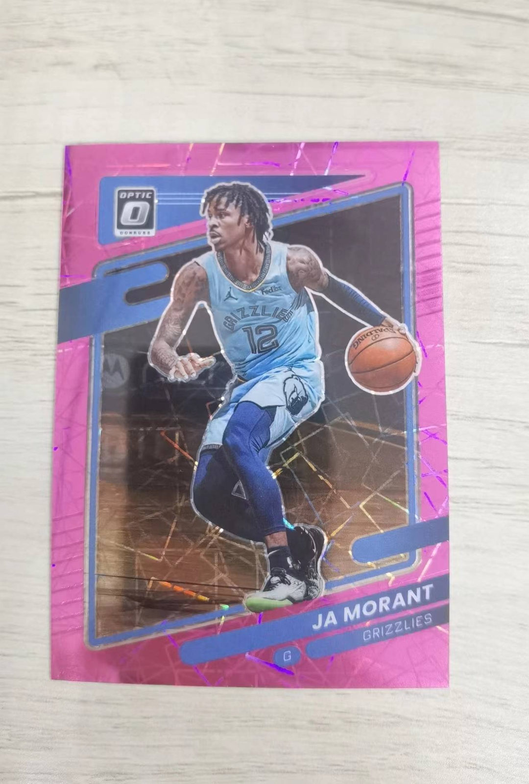 2021-22 Panini DOnruss Optic Ja Morant Pink Velocity Prizm 15/79 #144
