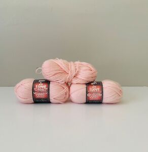 Hobby Lobby I Love This Wool! Yarn Lot Soft Pink Color