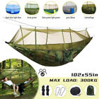 Double Hammock Outdoor Travel Camping Hanging Bed With Mosquito Net Swing Sleep