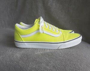 Vans Old Skool Skateboard Shoes Yellow Athletic Sneakers Mens Size 10.5 Women 12