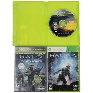 Xbox 360 Games - Halo Wars, Halo 3, & Halo 4 - Picture 1 of 4