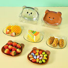 1pcs Lovely Bear Food Storage Tray Dried Fruit Snack Plate Appetizer Serving F3