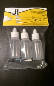 JACQUARD PLASTIC APPLICATORS (Droppers) 3/Pkg W/ PLASTIC TIPS - Picture 1 of 2