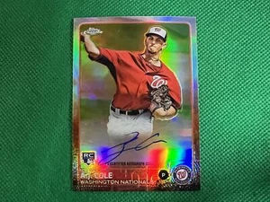 2015 Topps Chrome Rookie Autographs Refractors #ARAC A.J. Cole 389/499 Nationals - Picture 1 of 1