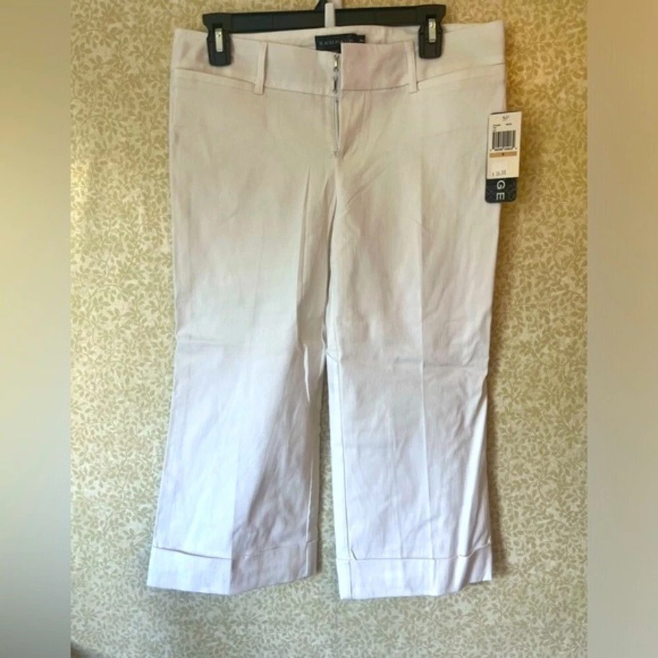 Pantalón capri Rampage blanco pierna ancha nuevo con etiquetas Foto 1 de 4