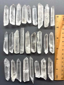 1/2LB Bulk Natural Clear Point Quartz White Crystal Raw Terminated Wand Specimen - Picture 1 of 8
