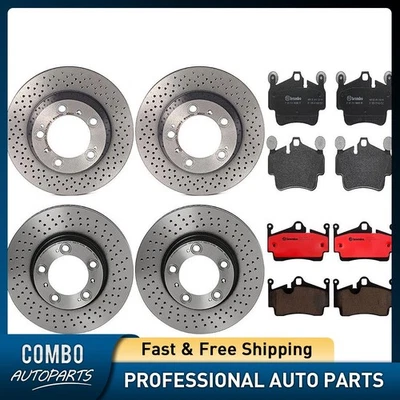 Juego de pastillas de freno de disco delanteras traseras rotor de freno de disco para Porsche Boxster 2009-2011 Foto 1 de 4