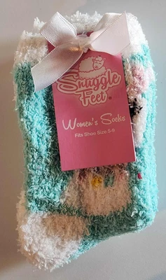 Zapatos calcetines difusos Snuggle Feet para mujer talla 5-9 Foto 1 de 4