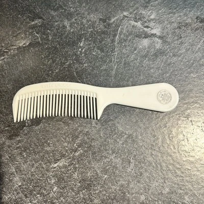 NEW Vintage Estee Lauder Small White Travel Purse Curved Comb 6.5” - Image 1 of 4