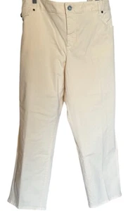 Talbots Womens Size 24W Signature Pant Capri Crop Light Yellow Summer Casual - Picture 1 of 10