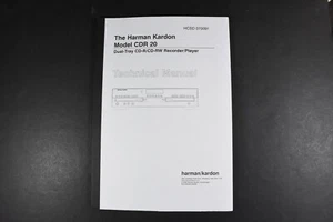 Harman Kardon CDR 20 Dual-tray CD-R/CD-RW Recorder/Player Service Manual - Picture 1 of 3
