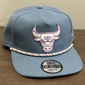 New Era Chicago Bulls The Golfer Blue Pink Rope Snapback Adjustable NBA Hat Cap - Picture 1 of 6