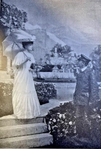 1905 Vintage Magazine Illustration Actors Clara Bloodgood and George Abeles - Picture 1 of 2