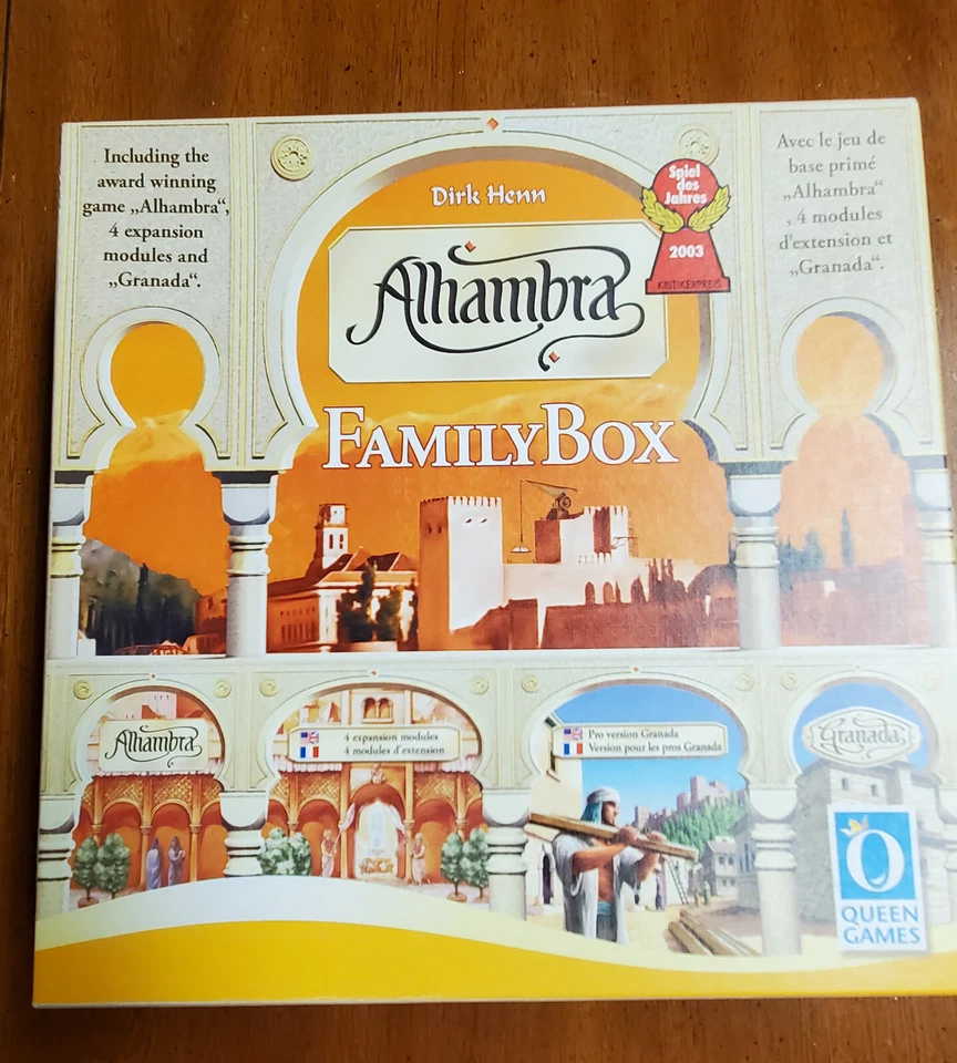 Alhambra Family Box Board Game including by Queen Games & 4 Expansion Modules - Image 1 of 1