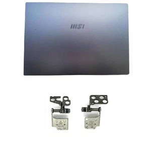 New for MSI Summit B15 MS-1552 Series Top LCD Back Cover+Hinges Light Blue - Afbeelding 1 van 3